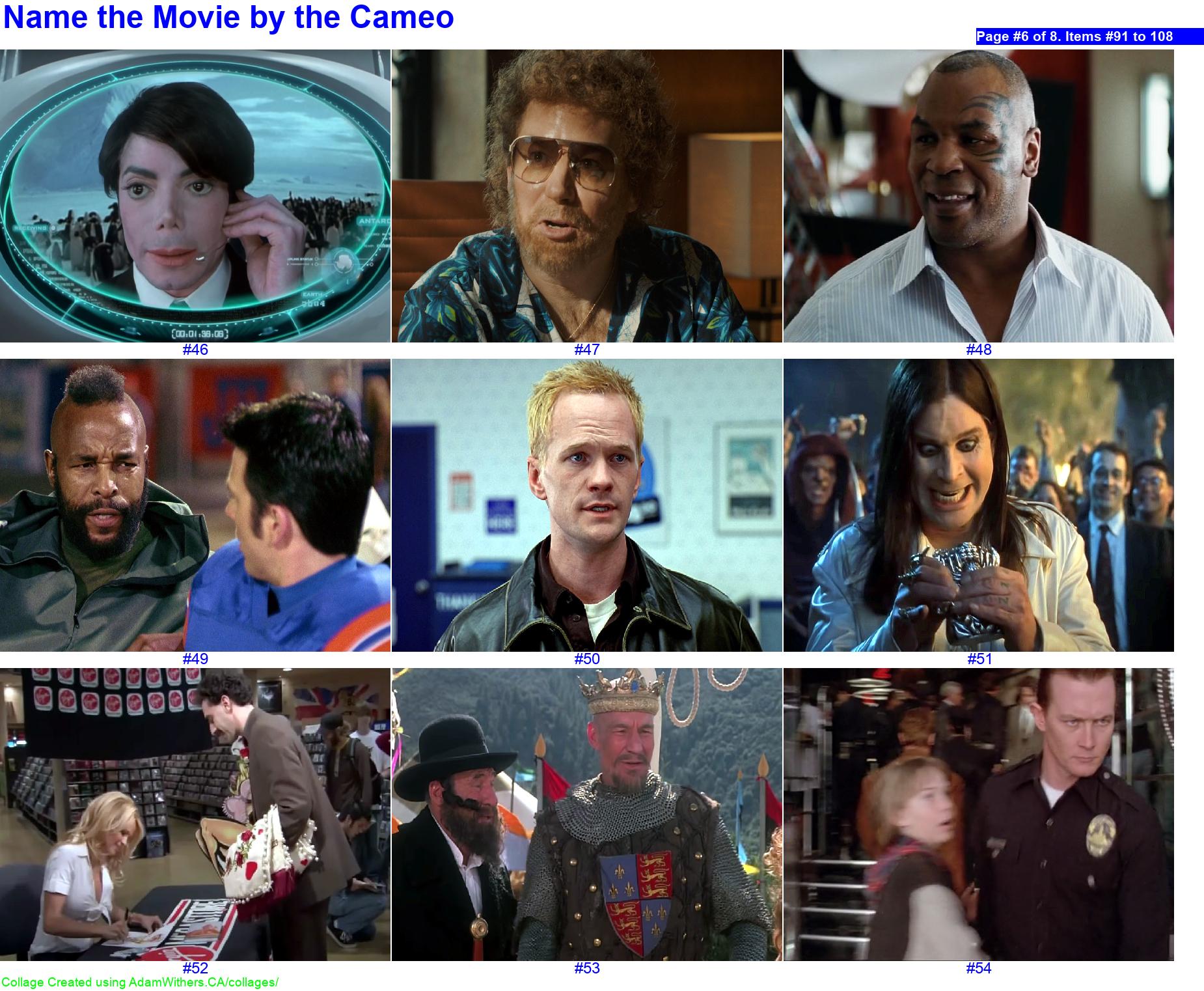 CollageC: guessMovieByCameo Page 6